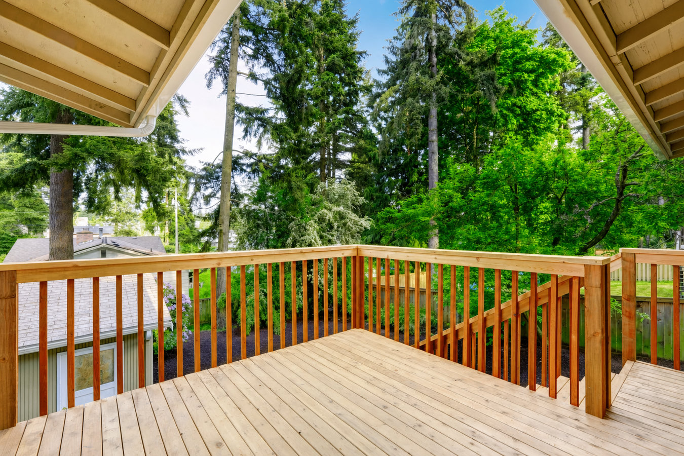 Deck railing installation